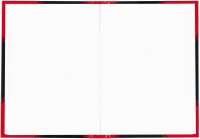 Bantex Notizbuch Chinakladde DIN A6 blanko, schwarz/rot Hardcover 192 Seiten, 1 St.