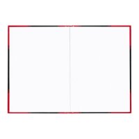 Bantex Notizbuch Chinakladde DIN A5 blanko, schwarz/rot Hardcover 192 Seiten, 1 St.