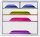 cep Schubladenbox Smoove  weiß/bunt-transparent 1072130931, DIN A4 mit 5 Schubladen, 1 St.