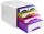 cep Schubladenbox Smoove  weiß/bunt-transparent 1072130931, DIN A4 mit 5 Schubladen, 1 St.