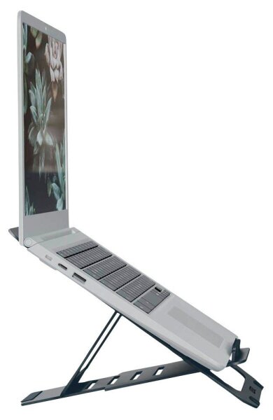 AKTION: LEITZ Laptop-Ständer Ergo Ultraflach aus Aluminium 63460089 dunkelgrau mit Prämie nach Registrierung