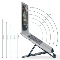 AKTION: LEITZ Laptop-Ständer Ergo Ultraflach aus Aluminium 63460089 dunkelgrau mit Prämie nach Registrierung
