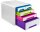 cep Schubladenbox Smoove  weiß/bunt 1072130921, DIN A4 mit 5 Schubladen  ( 1072130921 )