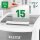 LEITZ IQ Autofeed Office Pro 600 Aktenvernichter mit Partikelschnitt P-4, 4 x 36 mm, bis 600 Blatt, weiß