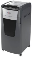 Rexel Optimum AutoFeed+ 750X Aktenvernichter mit Partikelschnitt P-4, 4 x 28 mm, schwarz