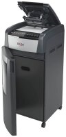 Rexel Optimum AutoFeed+ 750X Aktenvernichter mit Partikelschnitt P-4, 4 x 28 mm, schwarz