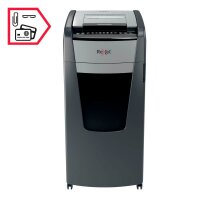 Rexel Optimum AutoFeed+ 600X Aktenvernichter mit Partikelschnitt P-4, 4 x 28 mm, bis 600 Blatt, schwarz