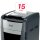 Rexel Optimum AutoFeed+ 600X Aktenvernichter mit Partikelschnitt P-4, 4 x 28 mm, bis 600 Blatt, schwarz