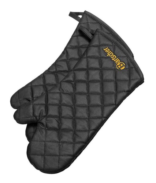 Bartscher unisex Ofenhandschuh 420 schwarz Einheitsgröße, 1 Paar