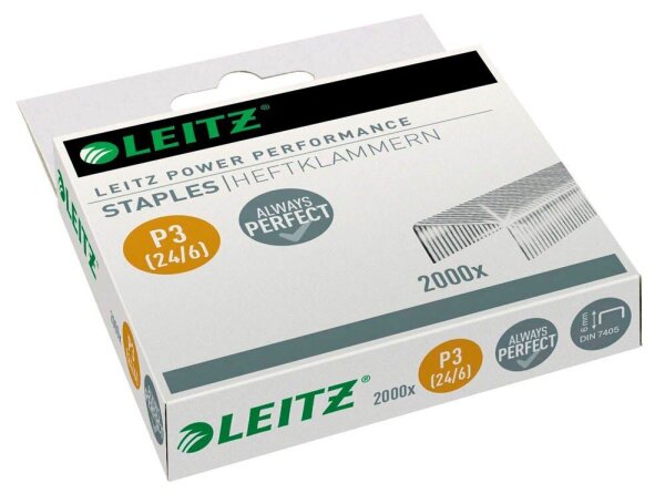 LEITZ Heftklammern P3 24/6, 2.000 St.