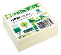 UPM Notes Haftnotizen doppelte Haftung gelb, 3 Blöcke