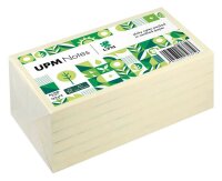 UPM Notes Haftnotizen doppelte Haftung gelb, 6 Blöcke