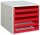 M&M Schubladenbox  rot 30050906, DIN A4 mit 5 Schubladen, 1 St.