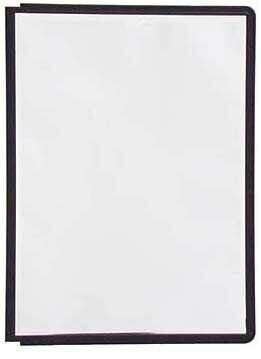 DURABLE Sichttafeln SHERPA® PANEL DIN A4 schwarz, Öffnung oben, 5 St.