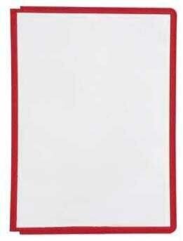 DURABLE Sichttafeln SHERPA® PANEL DIN A4 rot, Öffnung oben, 5 St.
