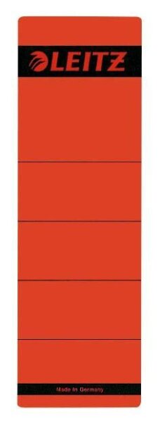 LEITZ Ordneretiketten 1642 rot für 8,0 cm Rückenbreite, 10 St.