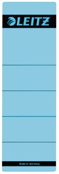 LEITZ Ordneretiketten 1642 blau für 8,0 cm Rückenbreite, 10 St.