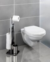 Maximex WC-Garnitur 3in1 silber/schwarz Metall, 1 St.