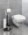 Maximex WC-Garnitur 3in1 silber/schwarz Metall, 1 St.