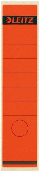 LEITZ Ordneretiketten 1640 rot für 8,0 cm Rückenbreite, 10 St.