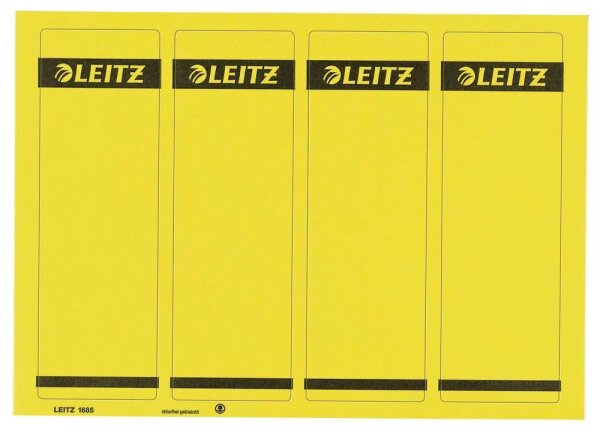 LEITZ Ordneretiketten 1685/2-15 gelb, 100 St.