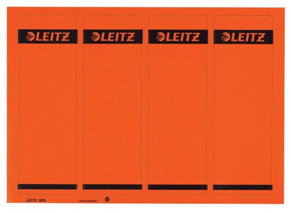 LEITZ Ordneretiketten 1685/2-25 rot, 100 St.