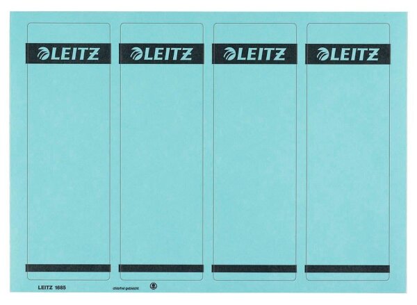 LEITZ Ordneretiketten 1685/2-35 blau, 100 St.