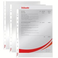 Esselte Prospekthüllen Standard DIN A4 transparent...