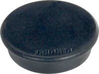 FRANKEN Magnet schwarz, Kunststoff Ø 3,8 cm, 10 St.
