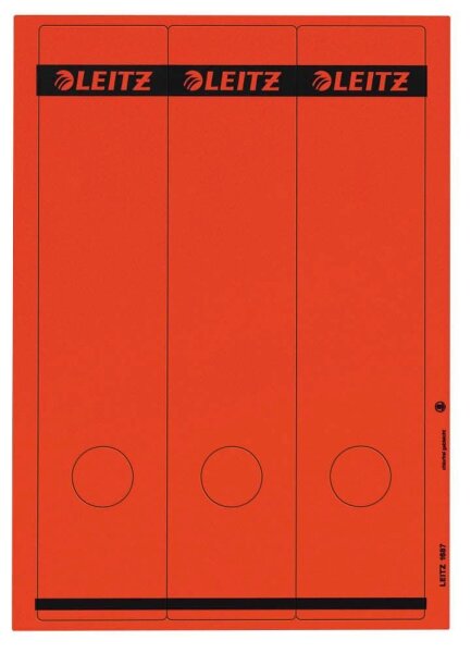 LEITZ Ordneretiketten 1687-25 rot, 75 St.