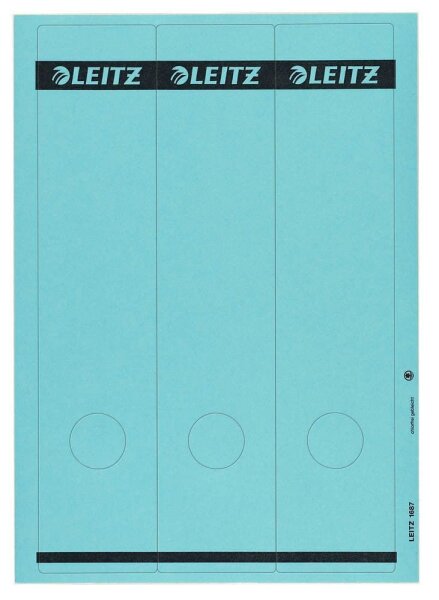 LEITZ Ordneretiketten 1687-35 blau, 75 St.