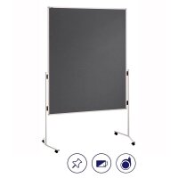 FRANKEN Moderationswand ECO 120,0 x 150,0 cm grau
