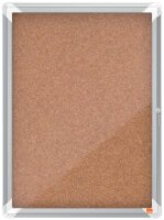 nobo Schaukasten Premium Plus silber 4x DIN A4 49,3 x 4,3...