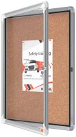 nobo Schaukasten Premium Plus silber 4x DIN A4 49,3 x 4,3 x 66,7 cm, 1 St.