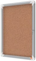 nobo Schaukasten Premium Plus silber 4x DIN A4 49,3 x 4,3 x 66,7 cm, 1 St.