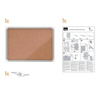 nobo Schaukasten Premium Plus silber 4x DIN A4 49,3 x 4,3 x 66,7 cm, 1 St.