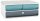 cep Schubladenbox MoovUp mit Schloss  mint, grau 1091212961, DIN A4 quer mit 3 Schubladen, 1 St.