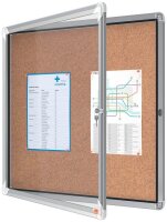 nobo Schaukasten Premium Plus silber 6x DIN A4 70,8 x 4,3 x 66,7 cm, 1 St.