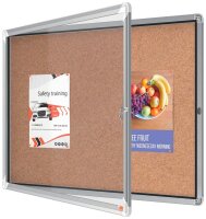 nobo Schaukasten Premium Plus silber 8x DIN A4 92,3 x 4,3 x 66,7 cm, 1 St.