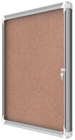 nobo Schaukasten Premium Plus silber 8x DIN A4 92,3 x 4,3 x 66,7 cm, 1 St.