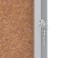 nobo Schaukasten Premium Plus silber 8x DIN A4 92,3 x 4,3 x 66,7 cm, 1 St.