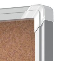 nobo Schaukasten Premium Plus silber 8x DIN A4 92,3 x 4,3 x 66,7 cm, 1 St.