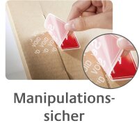 AVERY Zweckform Sicherheitssiegel 7311 rot »Security Seal« 38,0 x 20,0 mm, 200 Etiketten