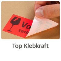 AVERY Zweckform Warnetiketten 7211 rot »Vorsicht zerbrechlich!« 100,0 x 50,0 mm, 1 Etiketten