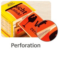 AVERY Zweckform Warnetiketten 7211 rot »Vorsicht zerbrechlich!« 100,0 x 50,0 mm, 1 Etiketten