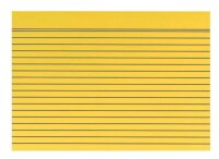 Karteikarten DIN A5 gelb liniert, 100 St.