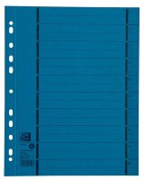 OXFORD Trennblätter DIN A4 1-10 blau, 250 g/qm, 100 St.