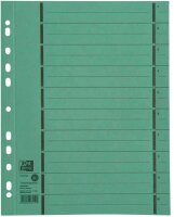OXFORD Trennblätter DIN A4 1-10 grün, 250 g/qm,...