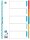 OXFORD Ordnerregister DIN A4 Vollformat blanko rot, orange, blau, gelb, grün 5-teilig, 1 Satz
