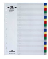 DURABLE Ordnerregister DIN A4 Vollformat, Überbreite...